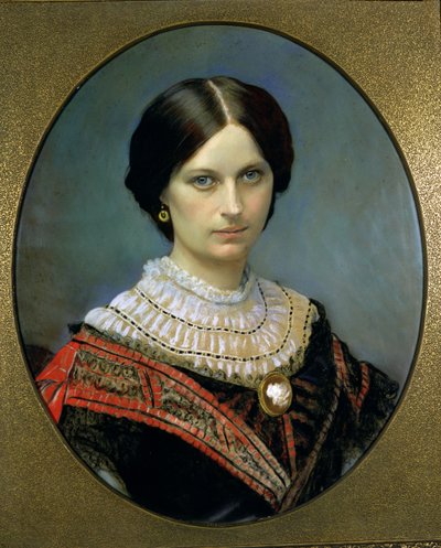 Portret van Theodosia Ogilvie, 1859 door Unbekannt Unbekannt